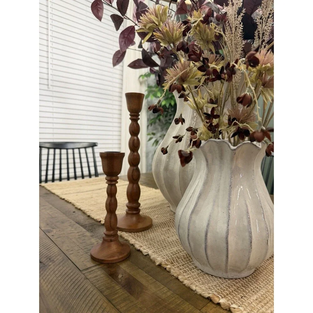 Hearth & Hand with Magnolia 2pk Wood Candlestick Set